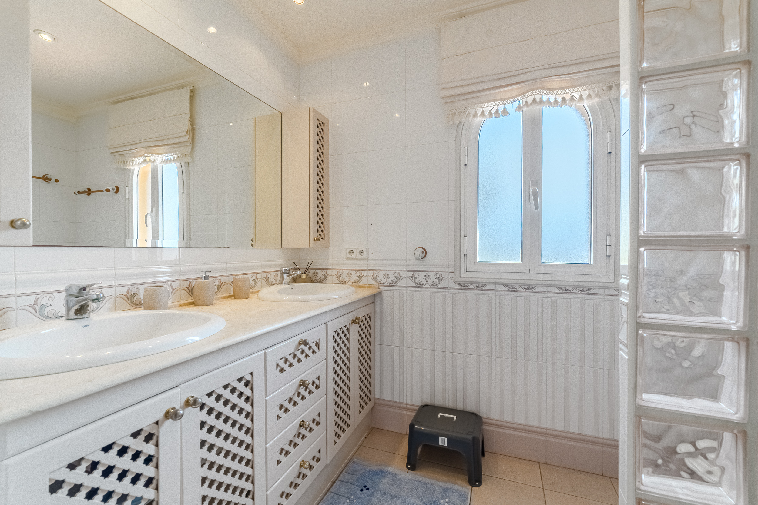 Bathroom with twin basins