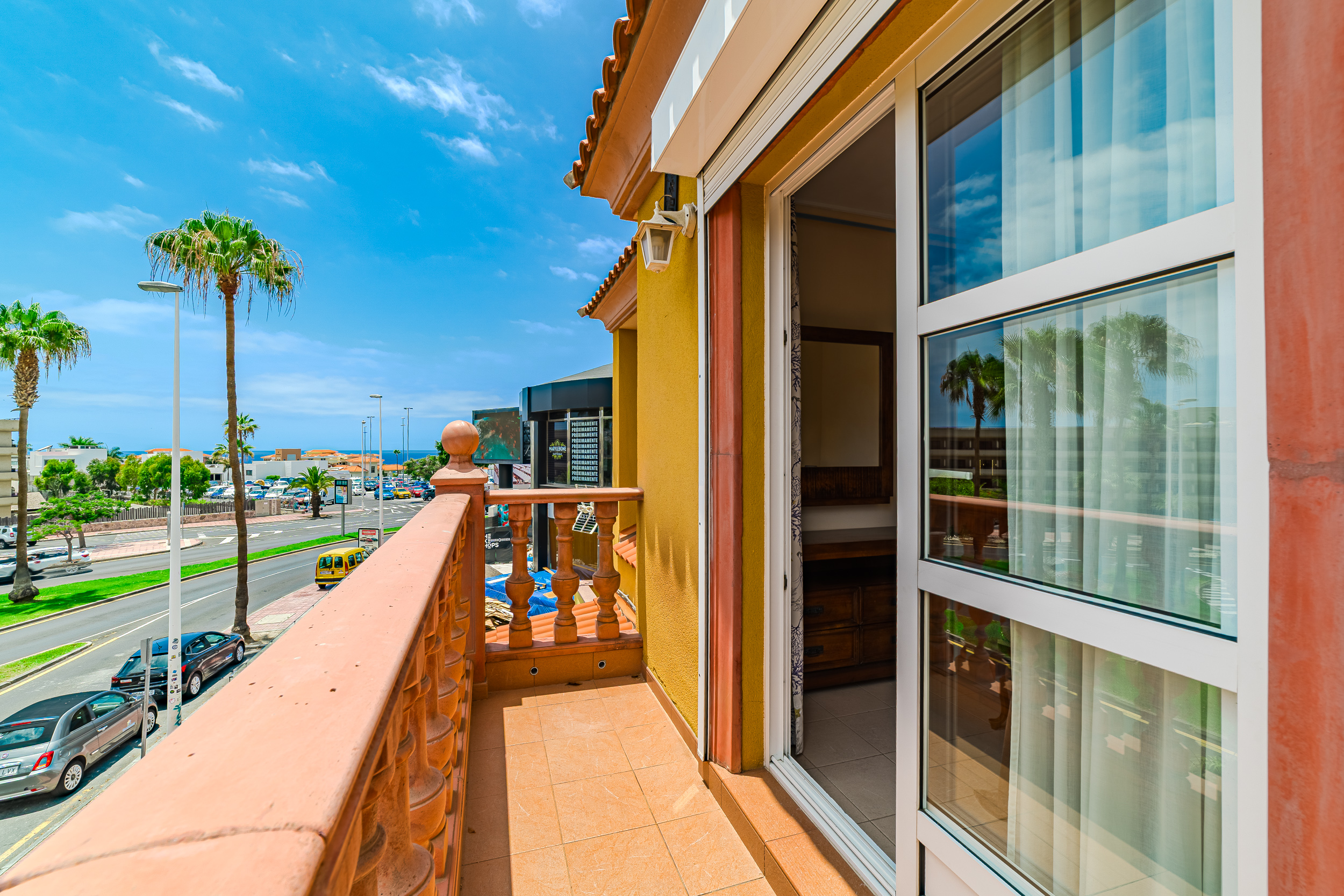 Balcony looking towards the ocean